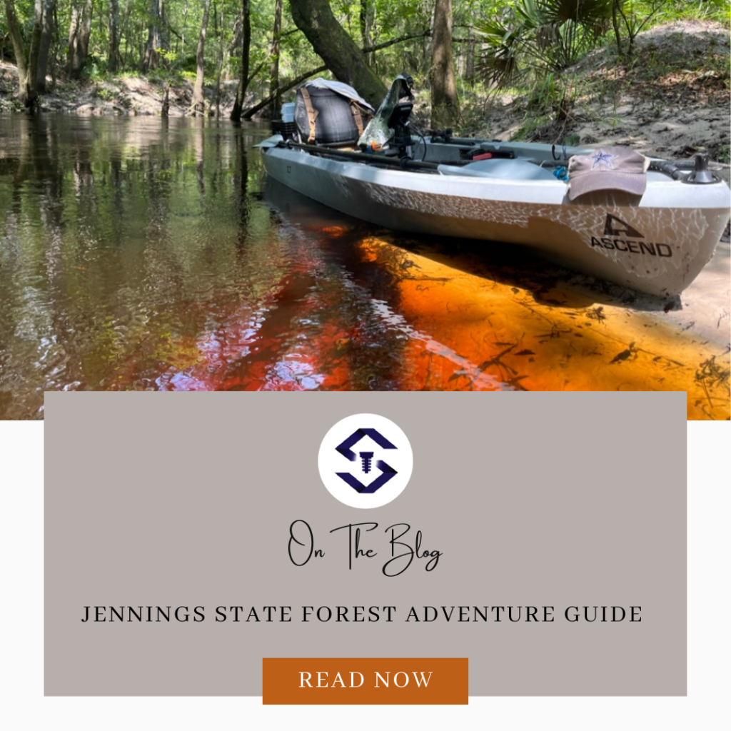 A blog post is being promoted about an adventure guide for Jennings State Forest. Full Text: ASCEND On The Blog JENNINGS STATE FOREST ADVENTURE GUIDE READ NOW